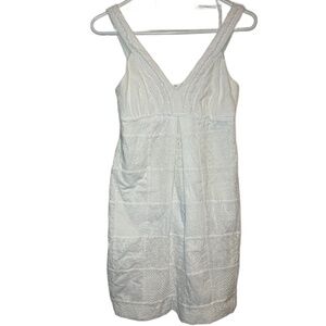 Lilly Pulitzer White Eyelet Patchwork Sundress Size 2 GUC